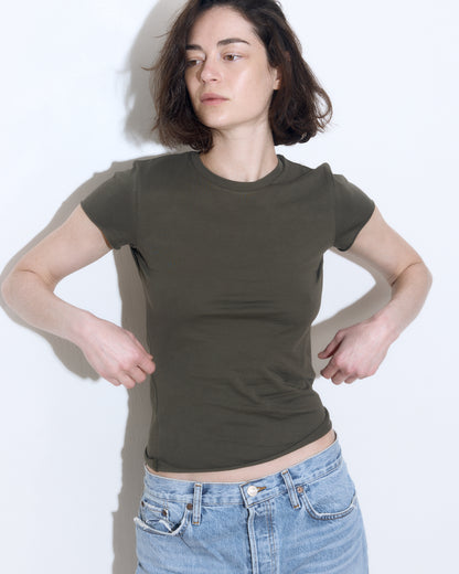 DANI TEE OLIVE GREEN