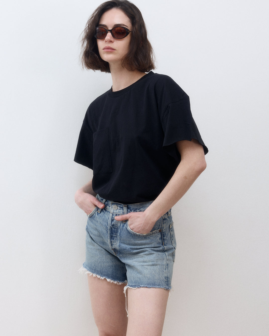 ALICIA SHORT SLEEVES BLACK