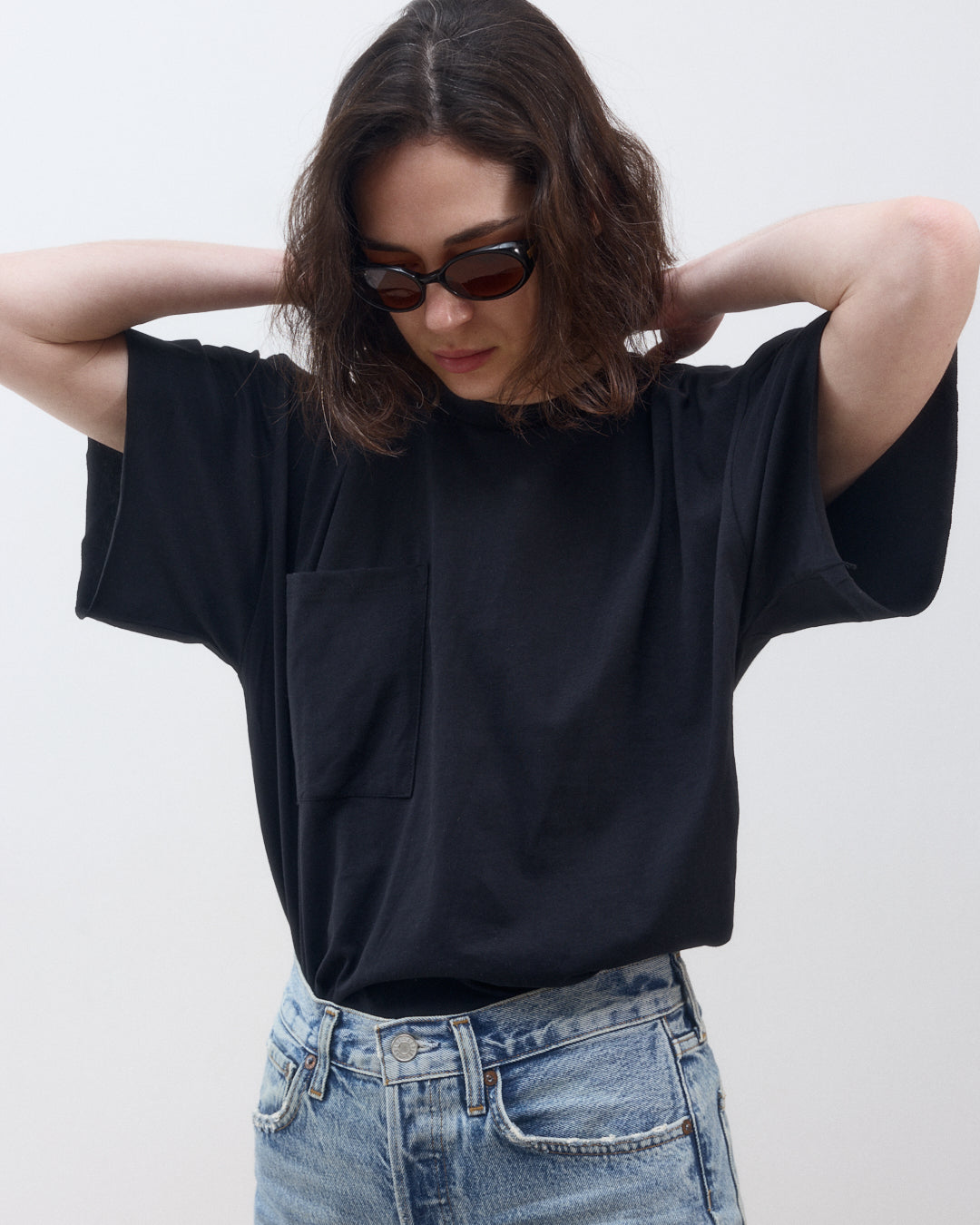 ALICIA SHORT SLEEVES BLACK