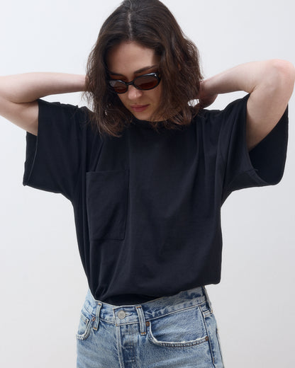 ALICIA SHORT SLEEVES BLACK