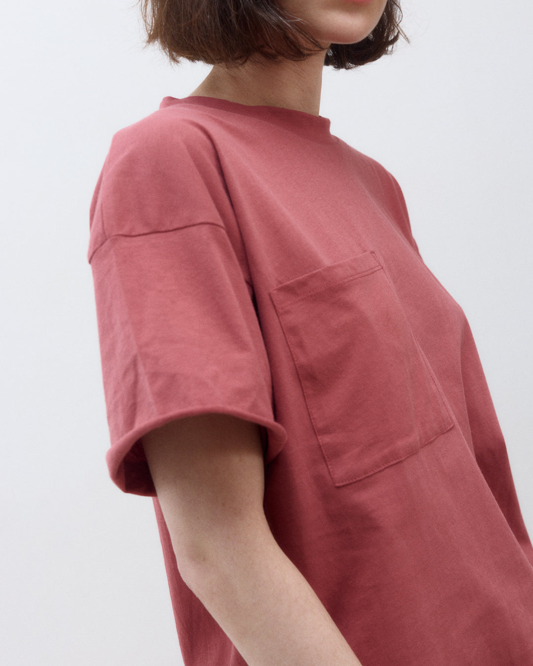 ALICIA SHORT SLEEVES SMOKY ROSE