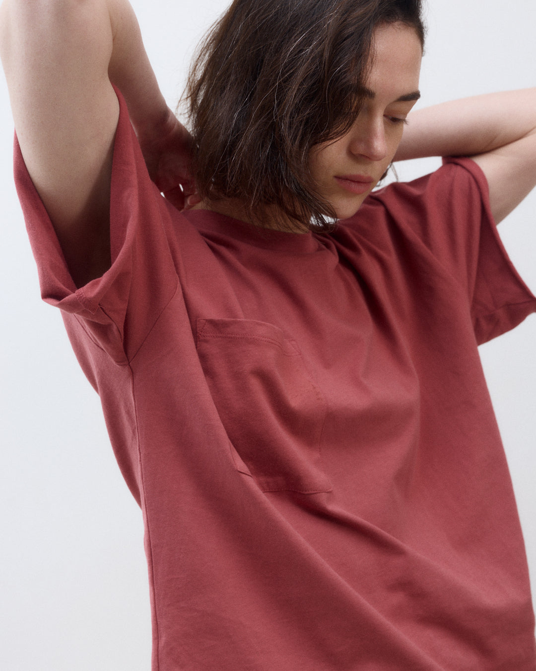 ALICIA SHORT SLEEVES SMOKY ROSE