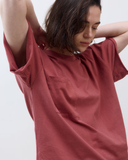 ALICIA SHORT SLEEVES SMOKY ROSE