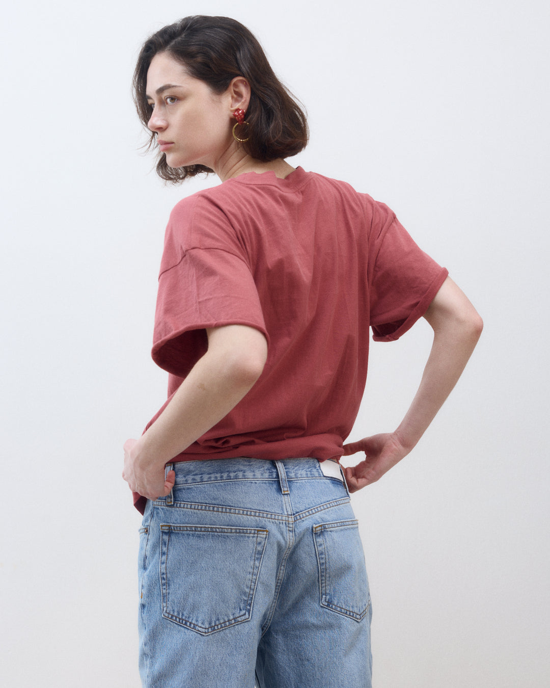ALICIA SHORT SLEEVES SMOKY ROSE