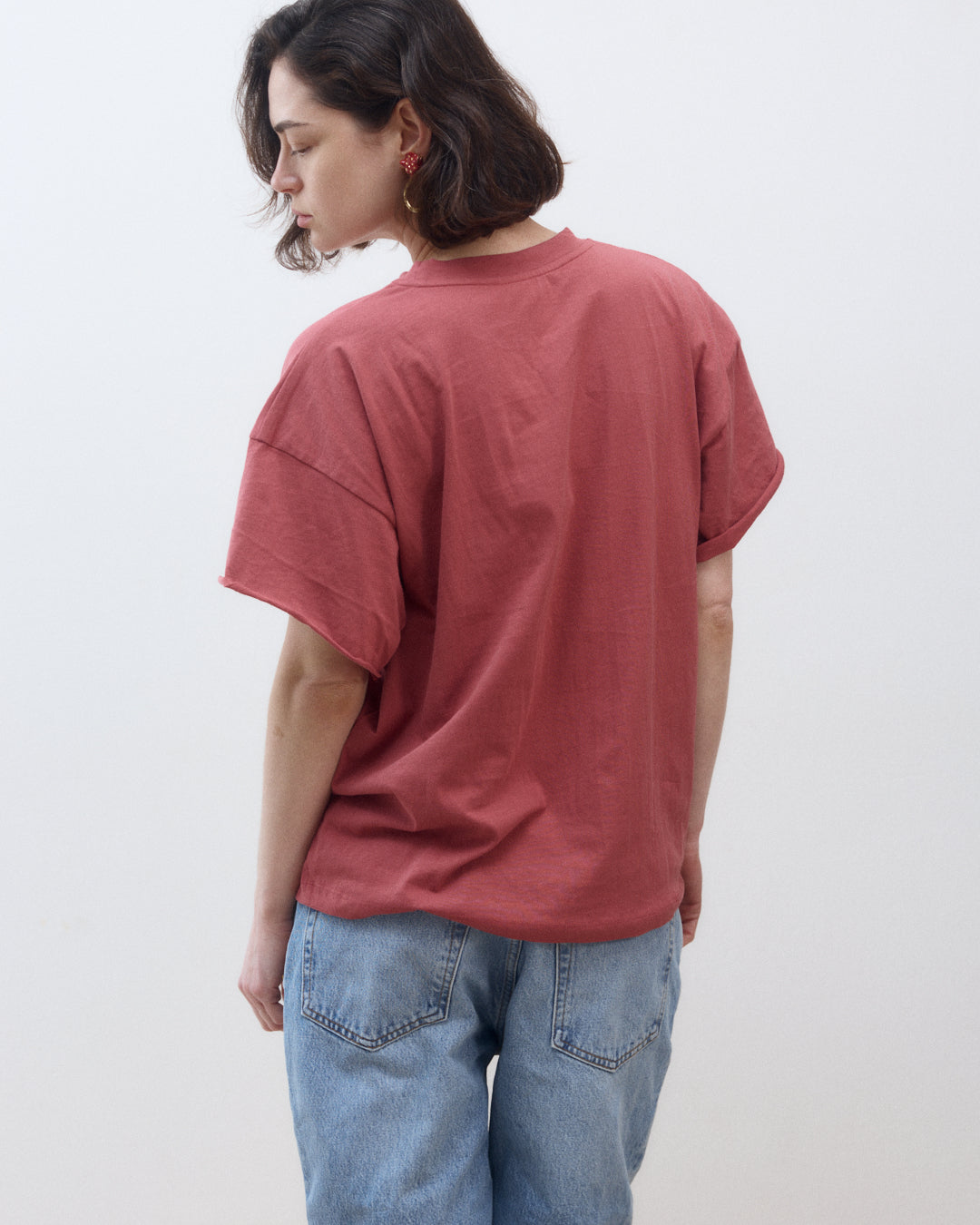 ALICIA SHORT SLEEVES SMOKY ROSE