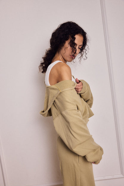 MIKEY ZIP HOODIE BAMBOO