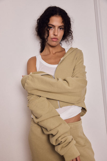 MIKEY ZIP HOODIE BAMBOO