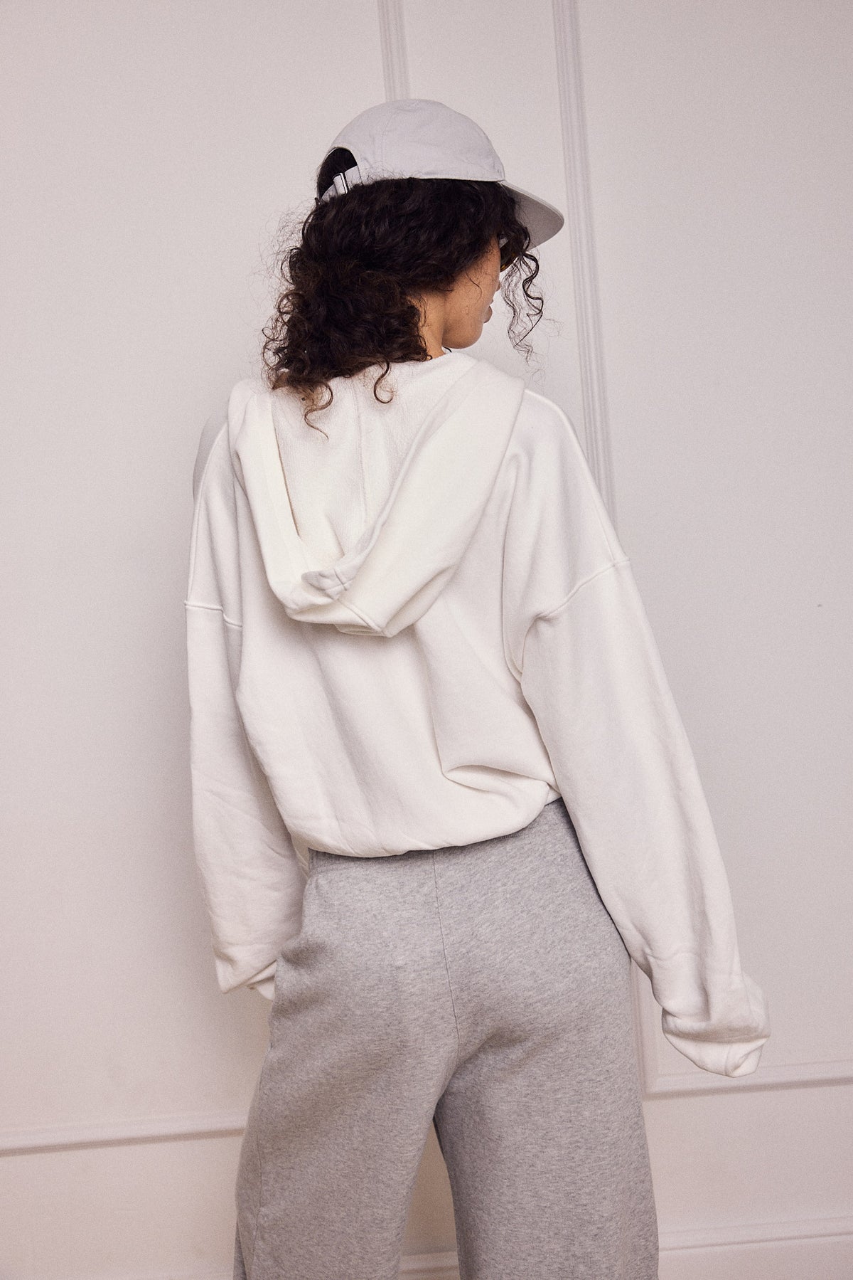 MIKEY ZIP HOODIE WHITE