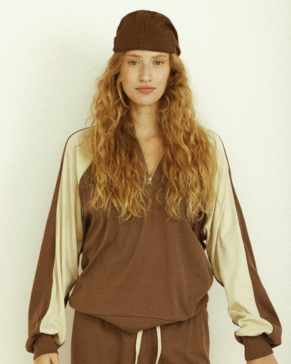 CHERY SWEATSHIRT SMOKY BROWN