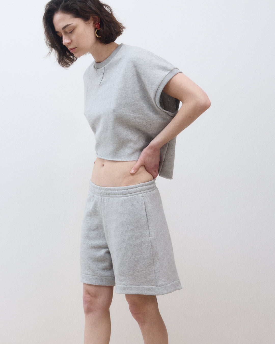 ROZA TOP AMERICAN GREY