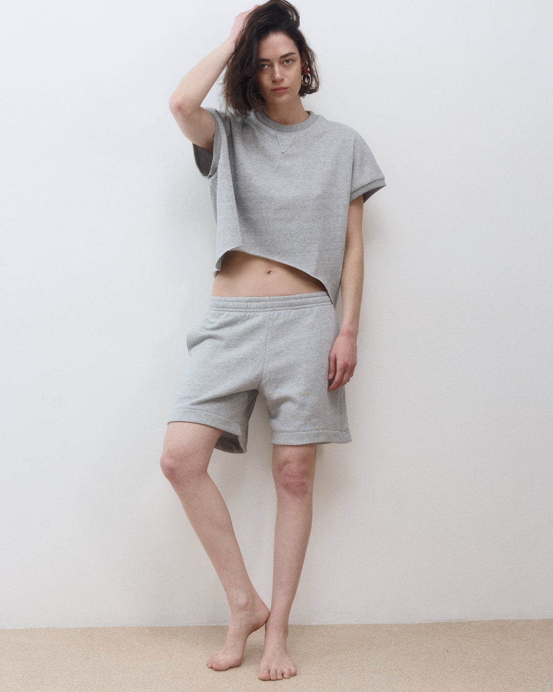 ROZA TOP AMERICAN GREY