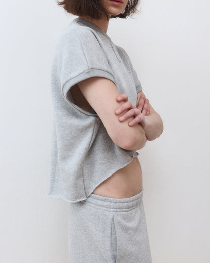ROZA TOP AMERICAN GREY