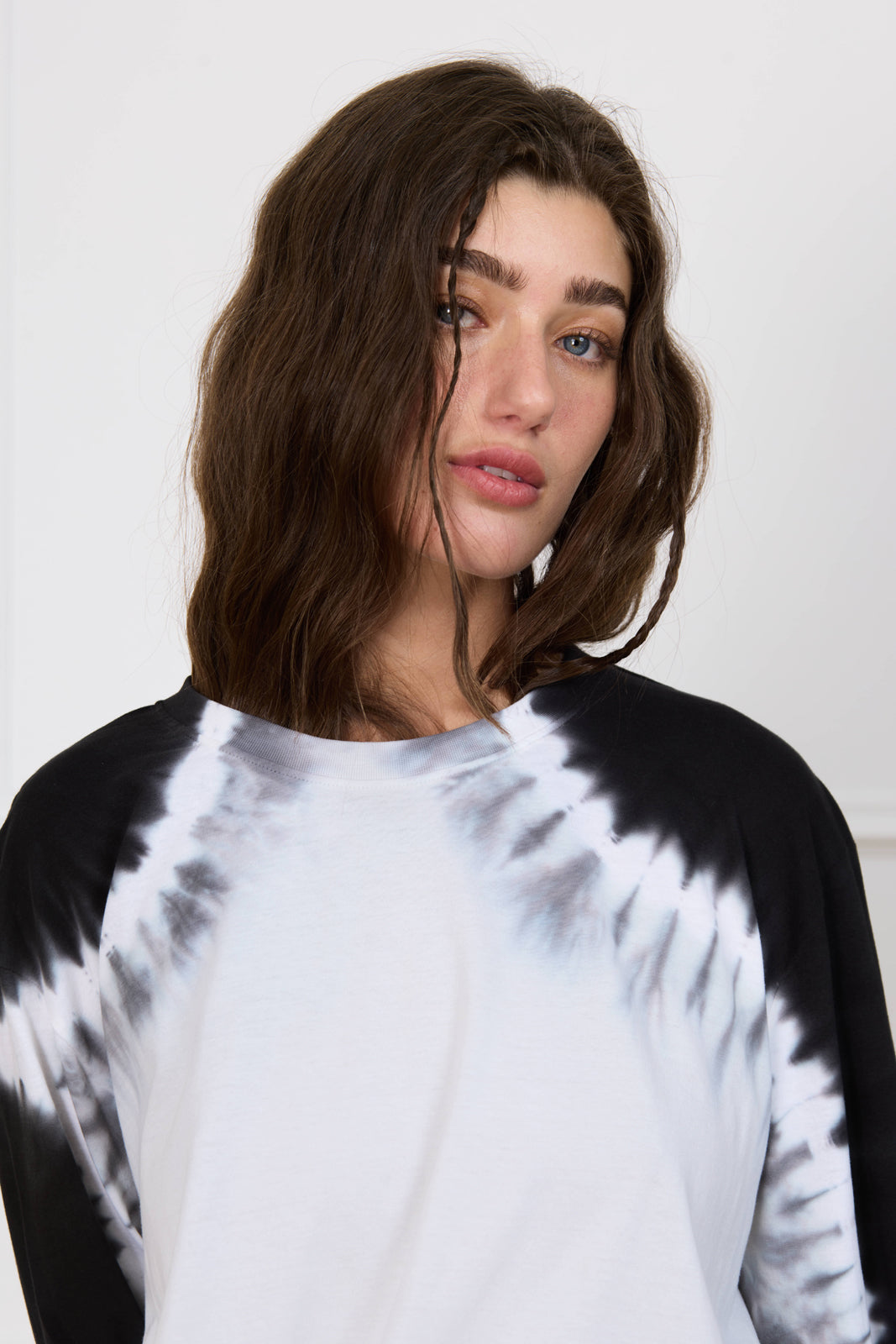 ANNE BLACK TIE DYE SHIRT