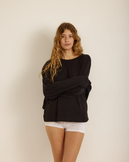 ERICCA SHIRT EASY BLACK