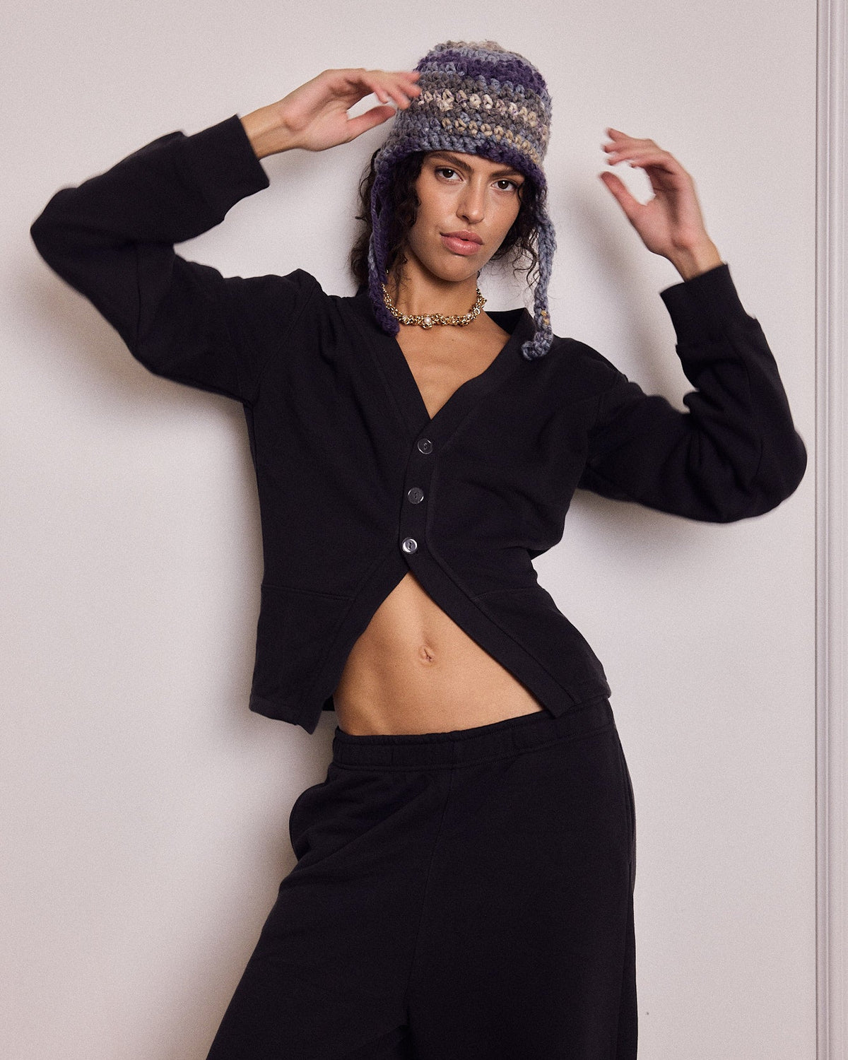 CHLOE CARDIGAN EASY BLACK