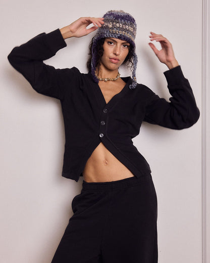 CHLOE CARDIGAN EASY BLACK