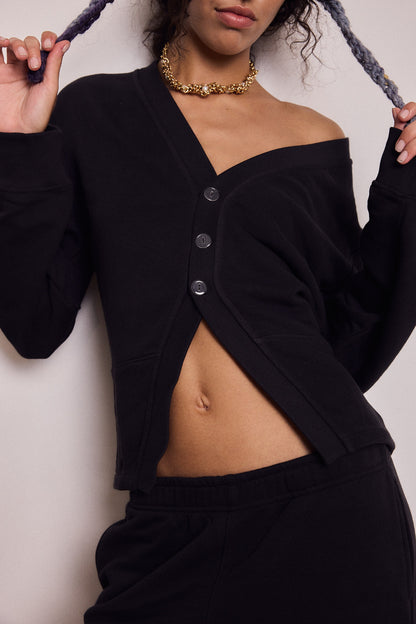 CHLOE CARDIGAN EASY BLACK