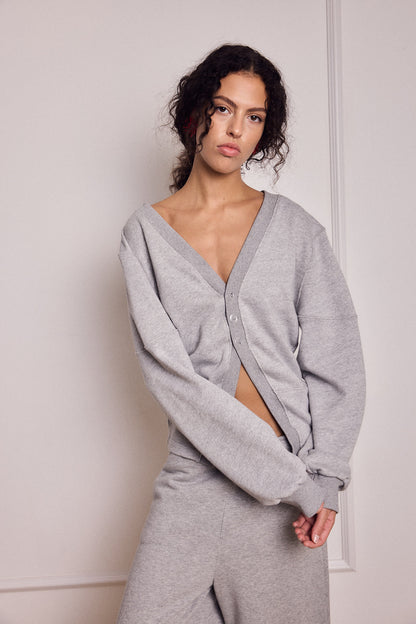CHLOE CARDIGAN AMERICAN GREY