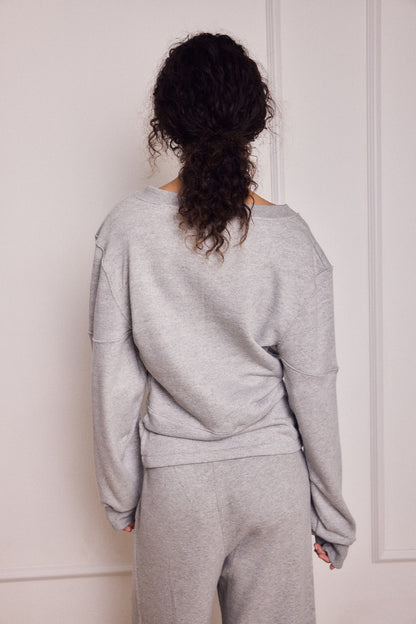 CHLOE CARDIGAN AMERICAN GREY