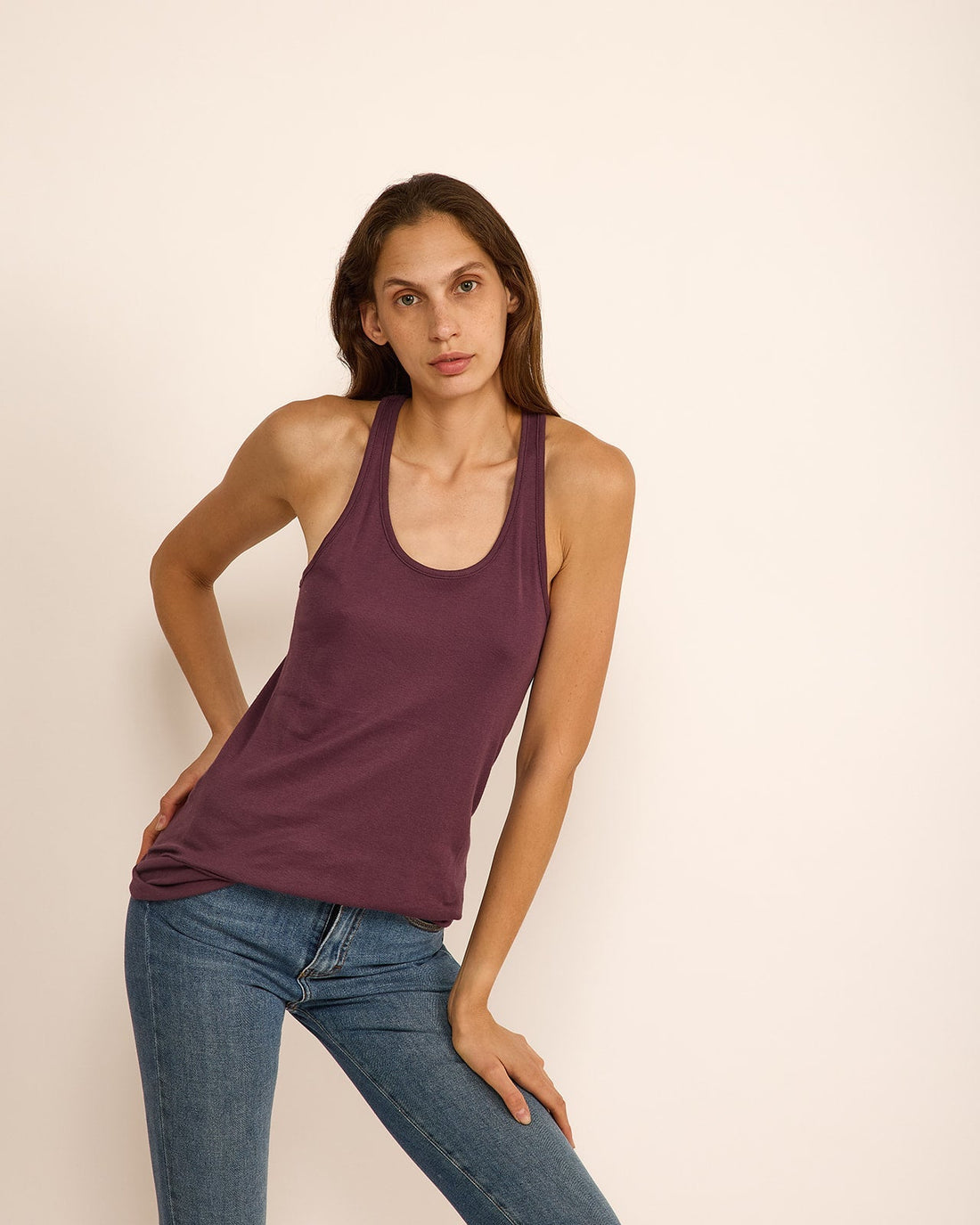ELLA TANK EGGPLANT