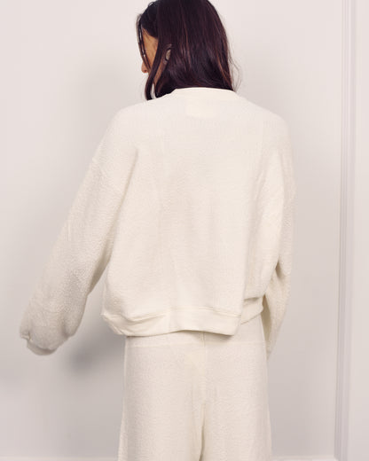ALBA WIDE SWEATSHIRT CREAM