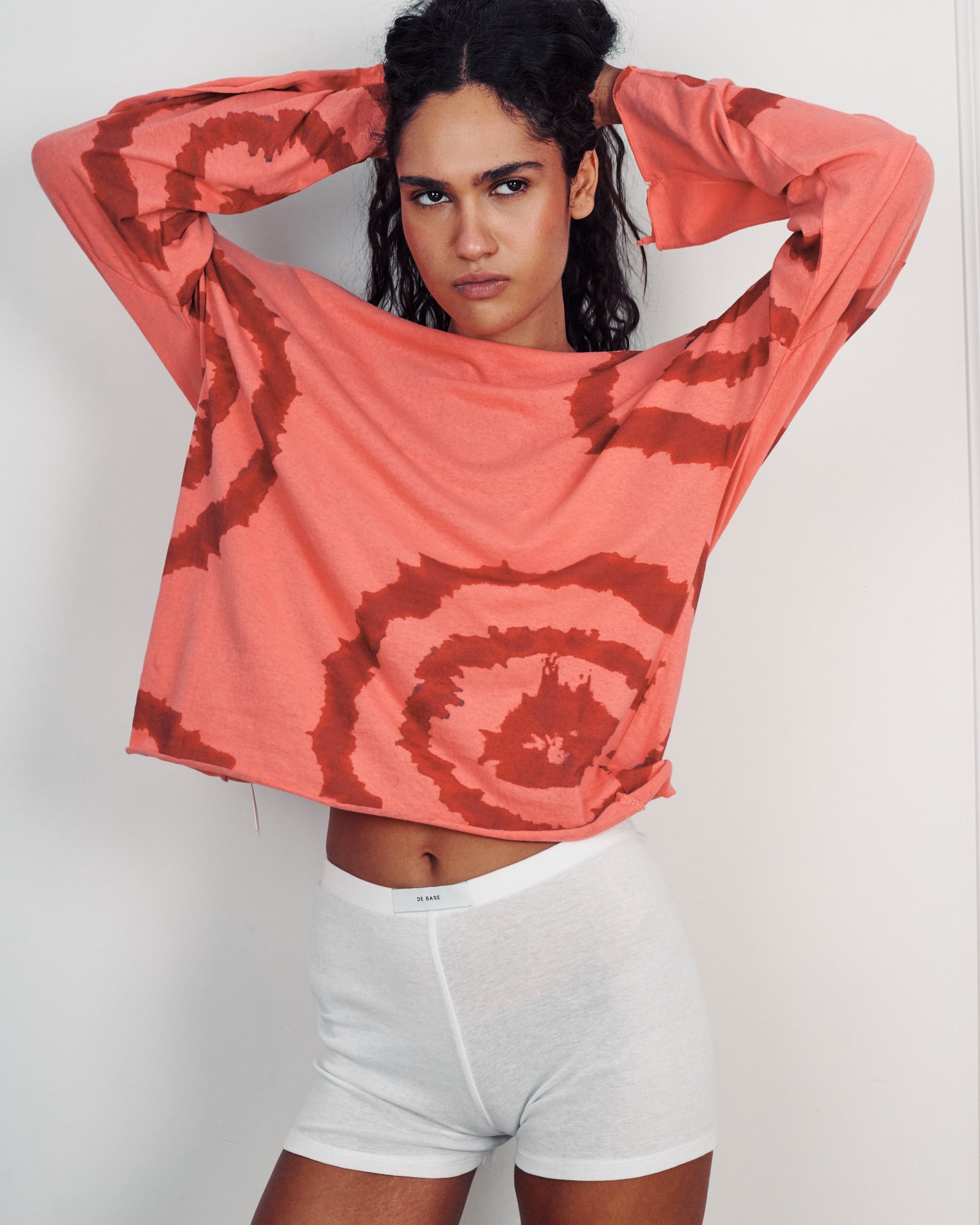 JACKSON PINK WITH RED OVER SIZE SHIRT