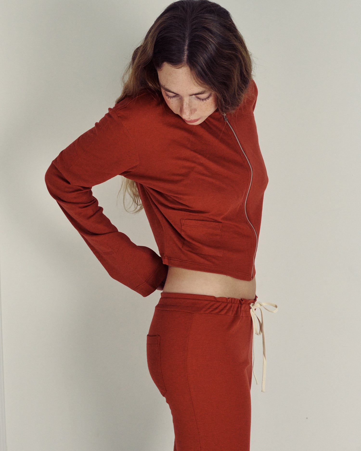 AUDREY DESERT RED CARDIGAN