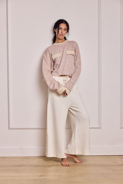 ARTHUR WIDE-LEG LIGHTWEIGHT PANTS CREAM
