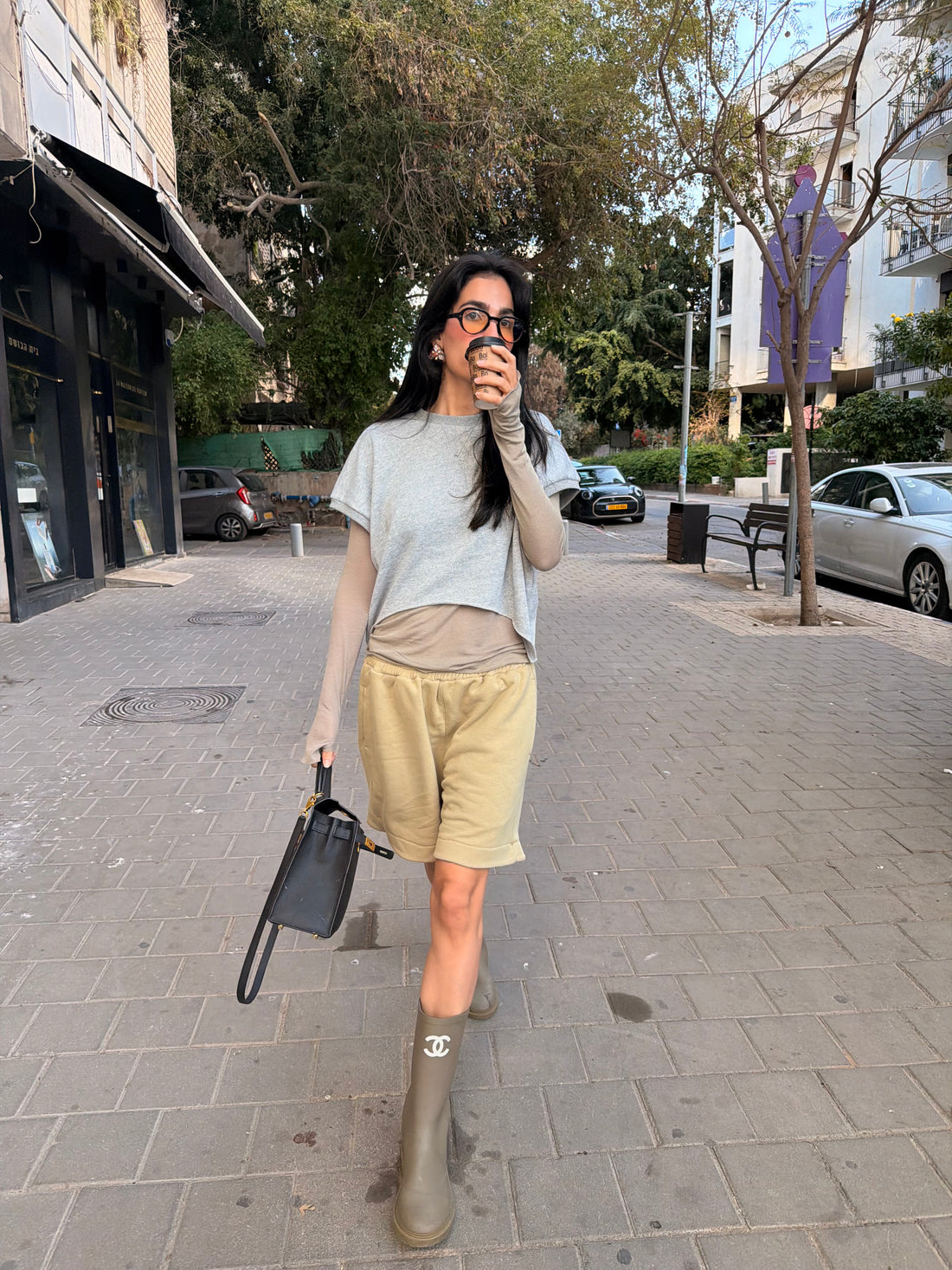 ROZA TOP AMERICAN GREY