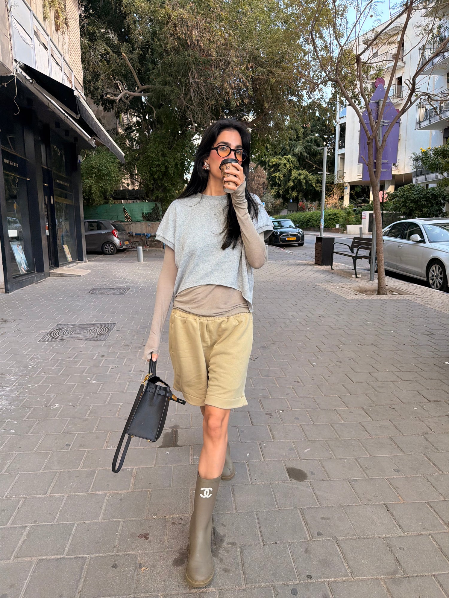 ROZA TOP AMERICAN GREY