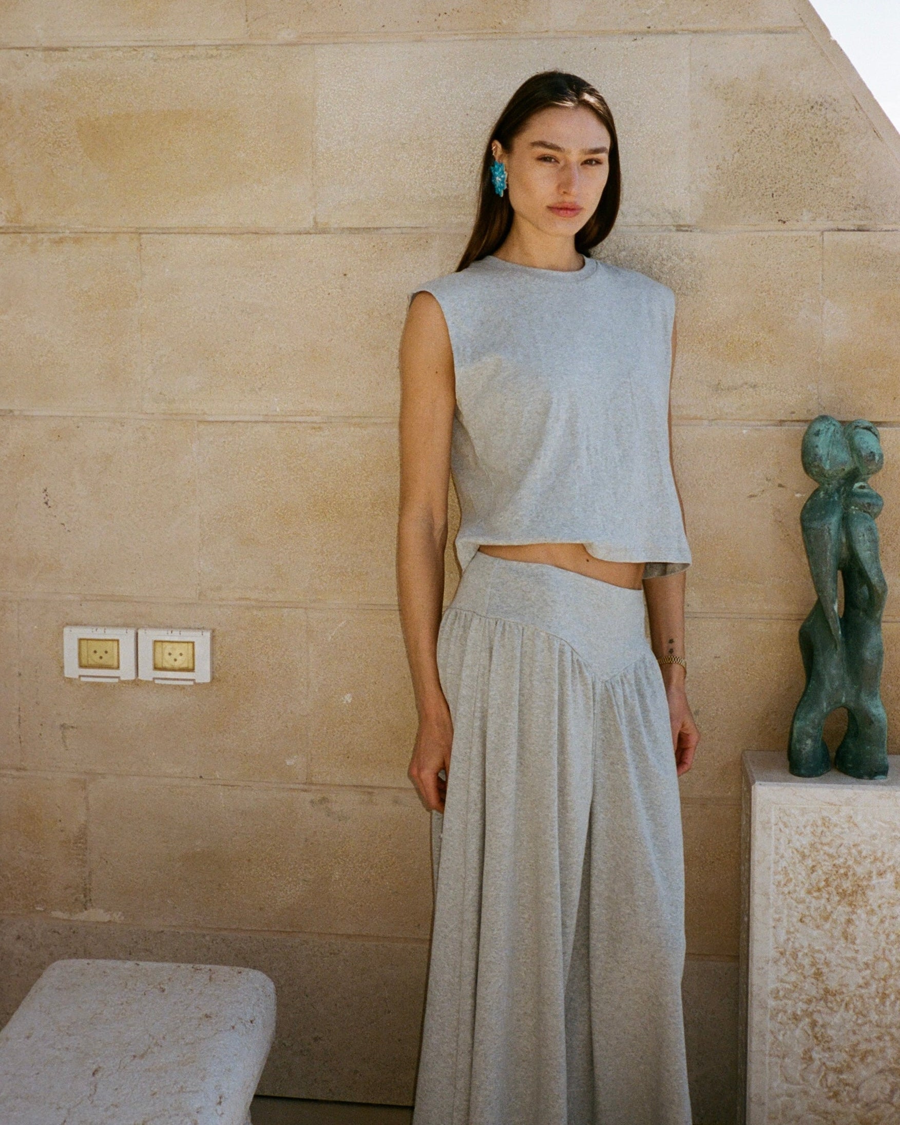 DONNA SKIRT CLOUD GREY