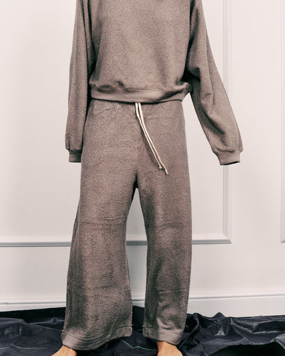 ARTHUR WIDE-LEG PANTS MONOCHROME GREY