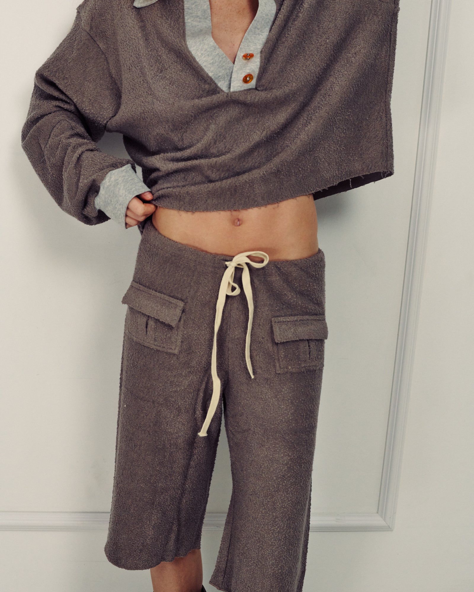 TOMAS MONOCHROME GREY PANTS