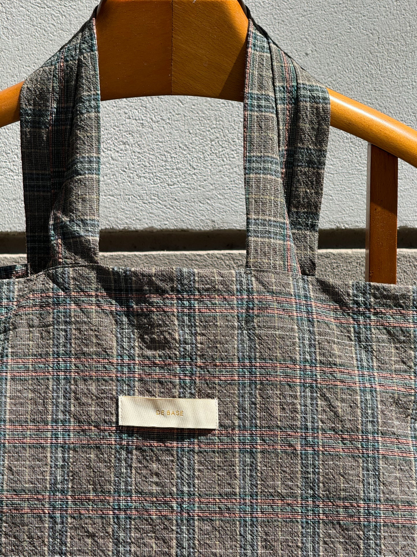 TOTE BAG OLIVE TARTAN