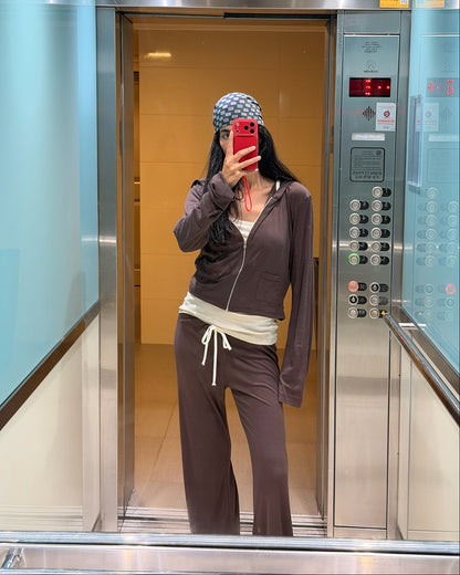 AUDREY CARDIGAN BROWN