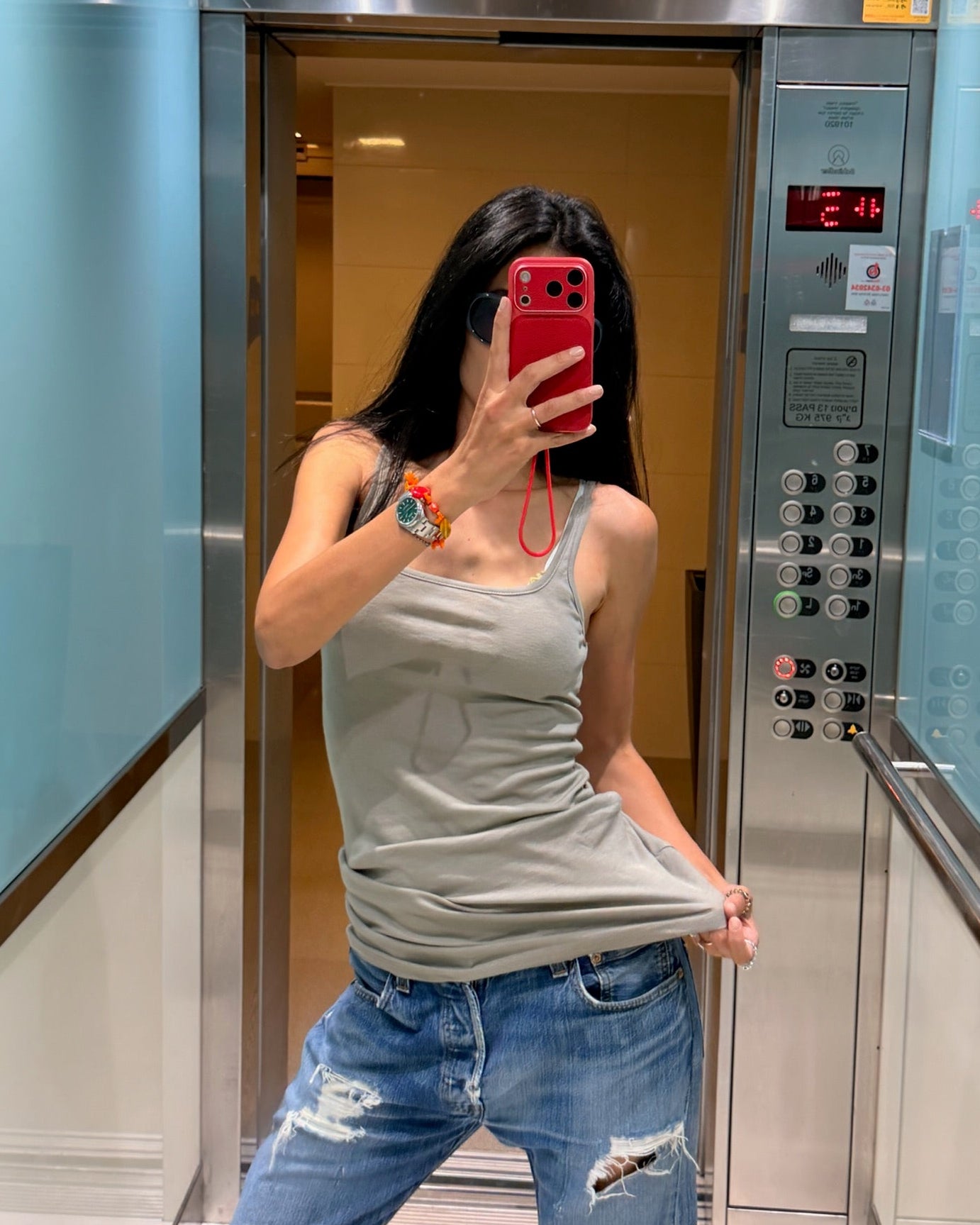 TONI TANK CHELSEA GREY