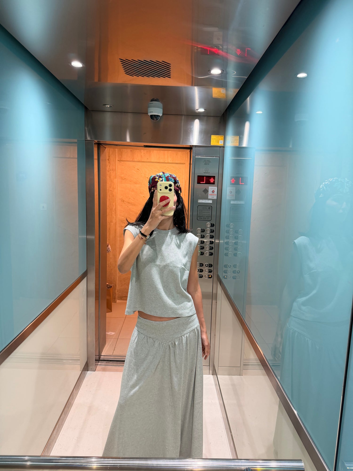 DONNA SKIRT CLOUD GREY