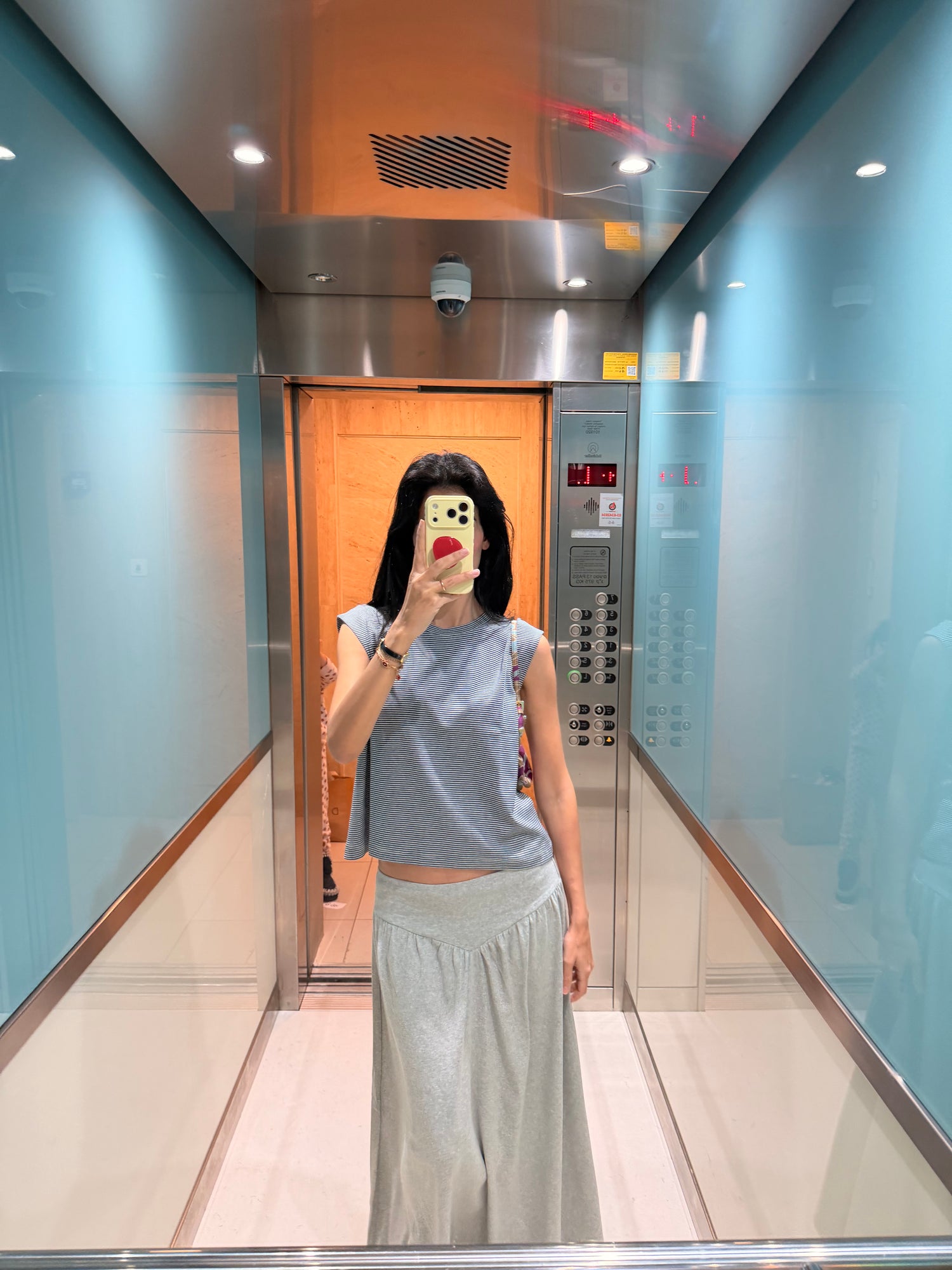 LIA TANK BLUE STRIPES