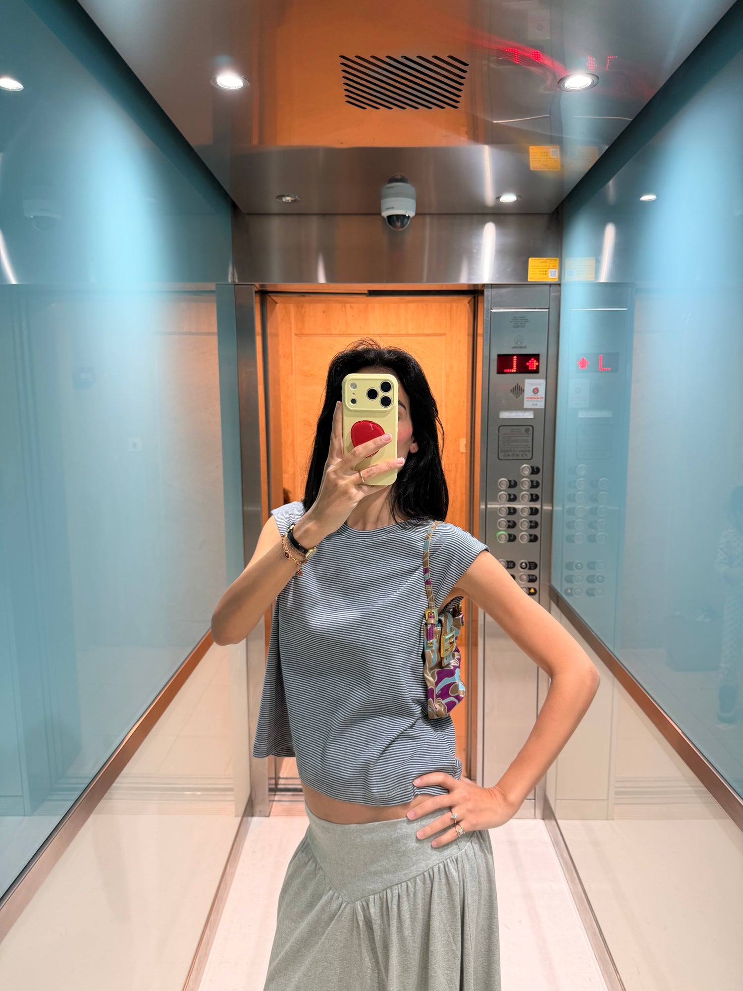 LIA TANK BLUE STRIPES