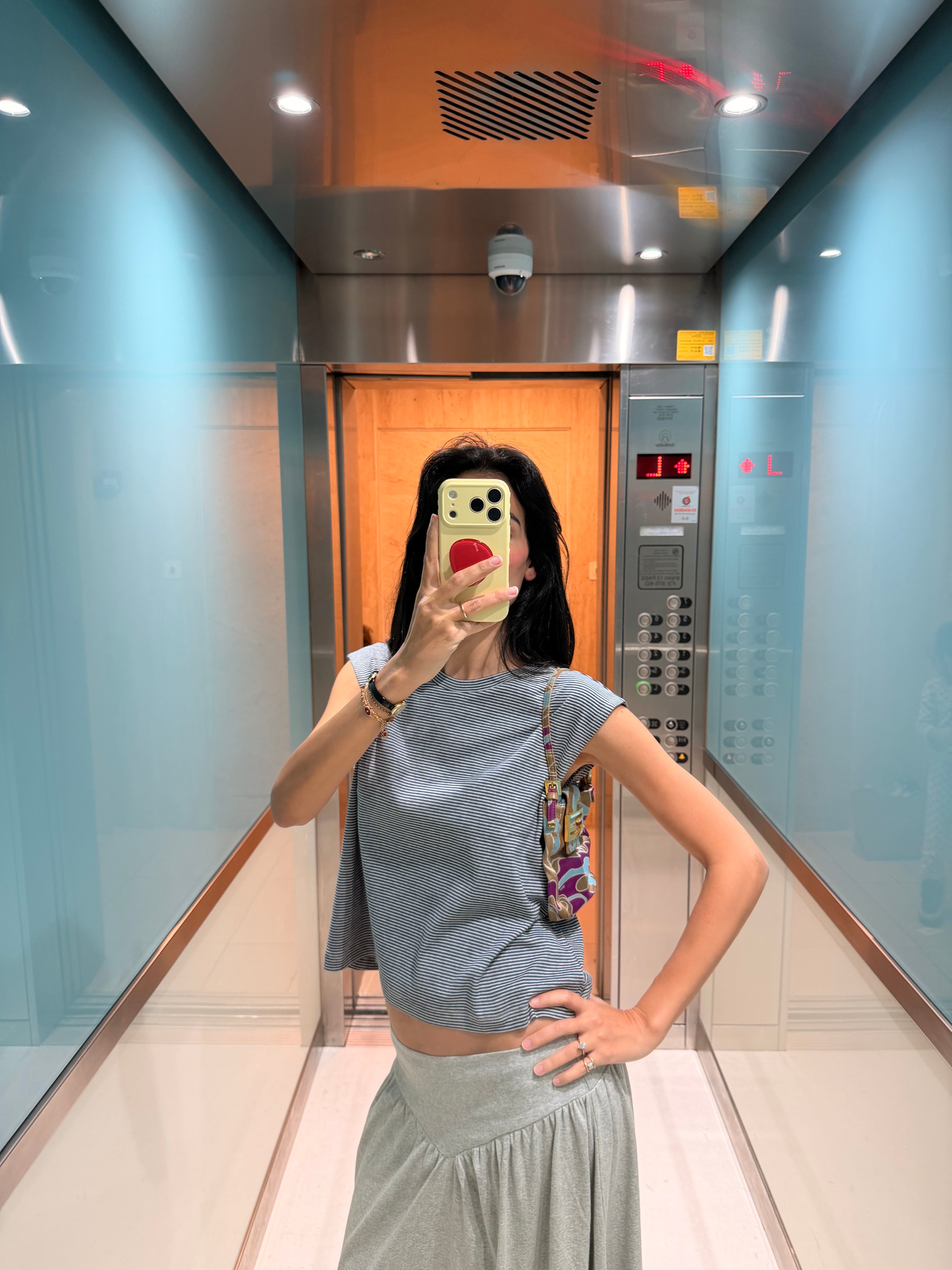 LIA TANK BLUE STRIPES