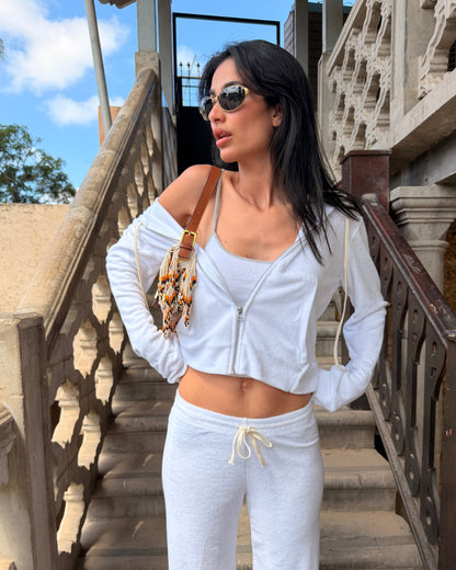 DANIEL ZIP UP WHITE