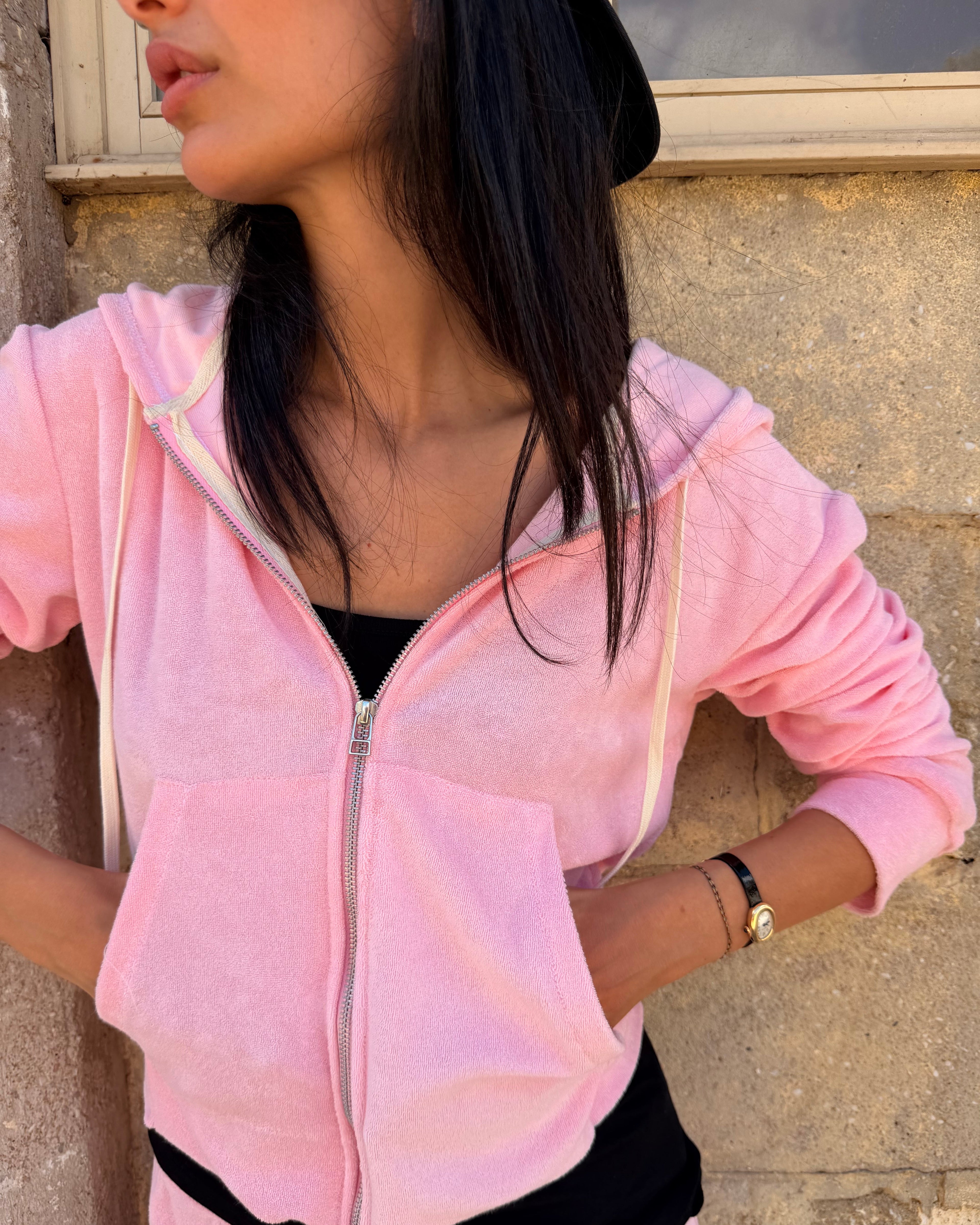 DANIEL ZIP UP BUBBLE GUM