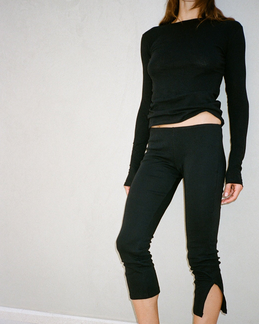 CAPRI EASY BLACK PANTS