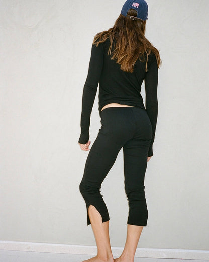 CAPRI EASY BLACK PANTS