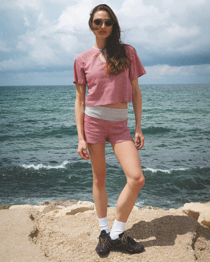 BIANCA SHORT RED STRIPES