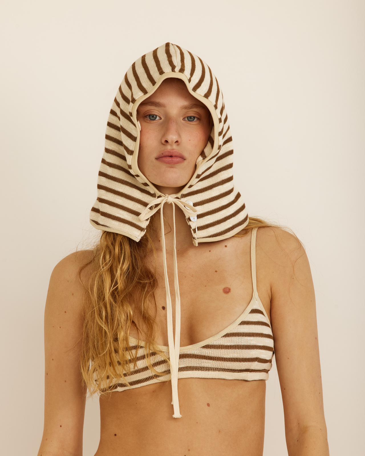 LOLA BROWN STRIPES BRA