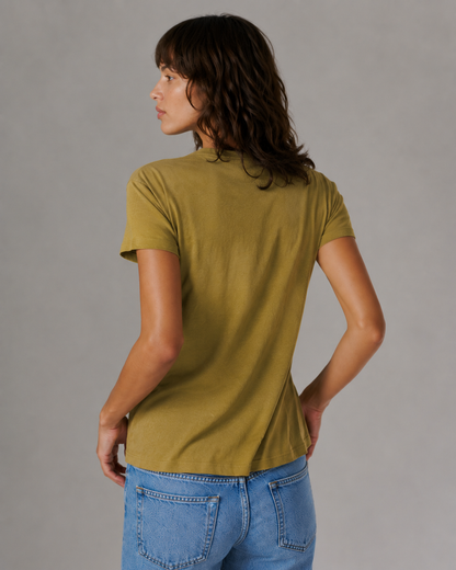 JULIE TEE PALE OLIVE
