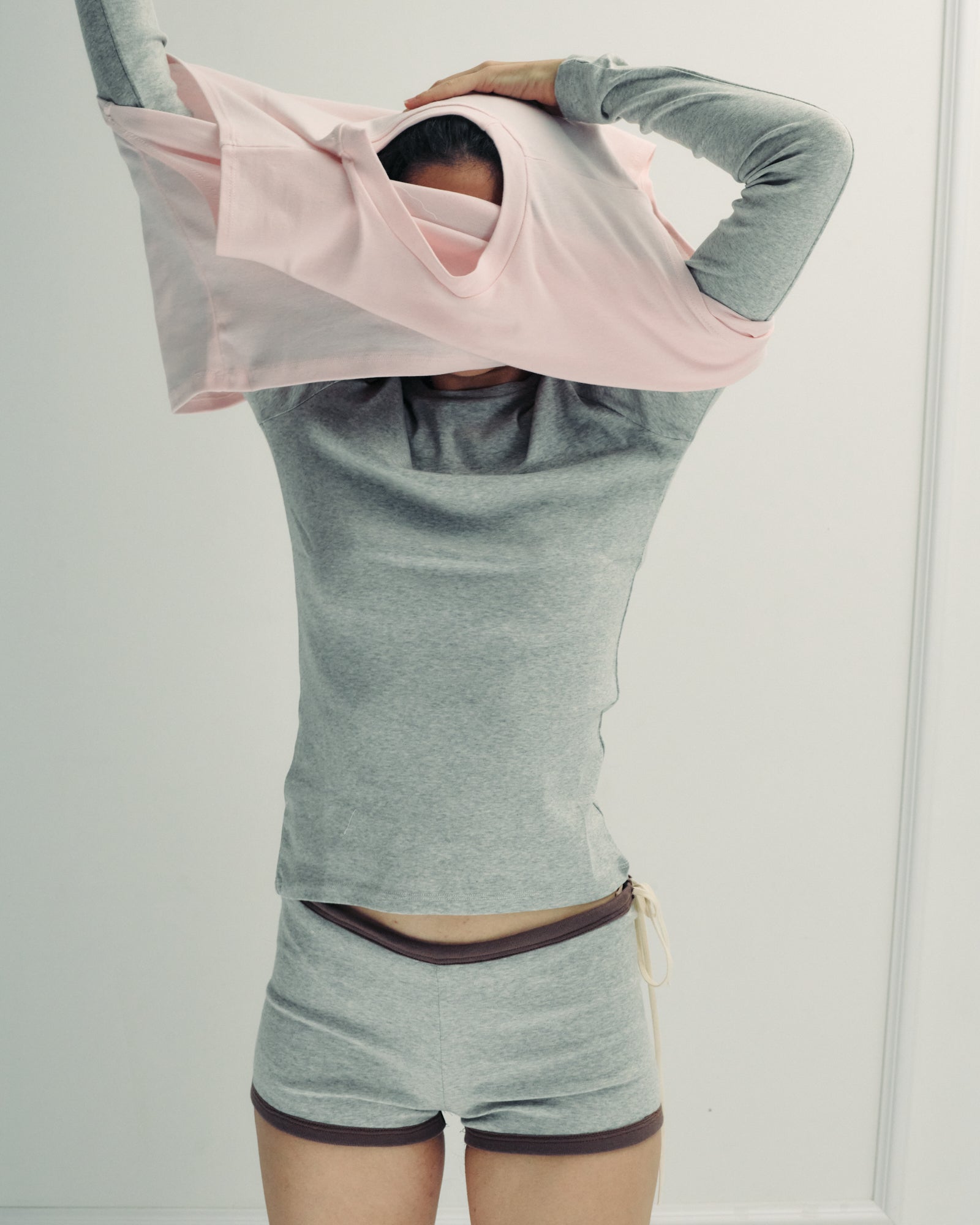 LEON SHORTS CLOUD GREY
