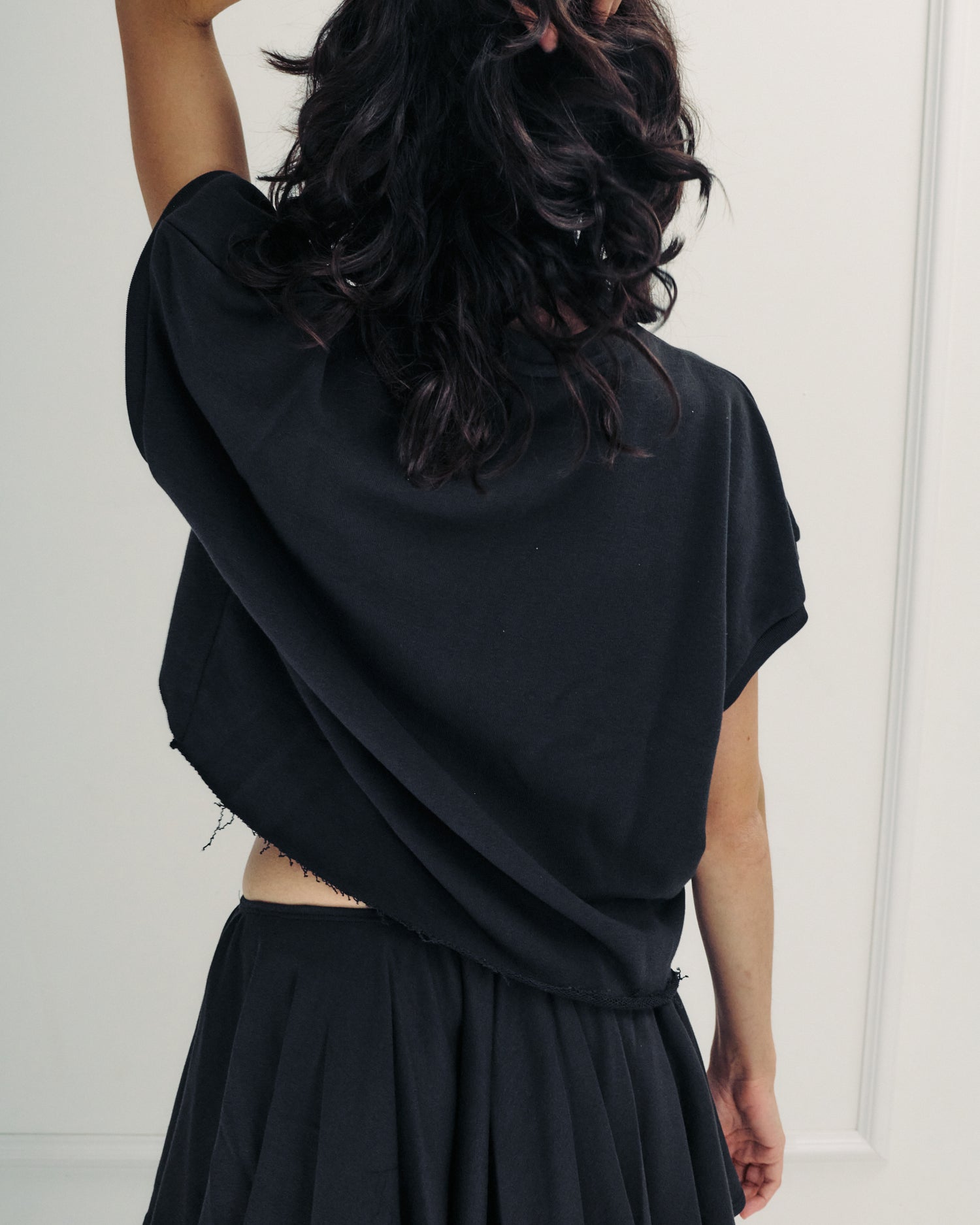 ROZA TOP EASY BLACK