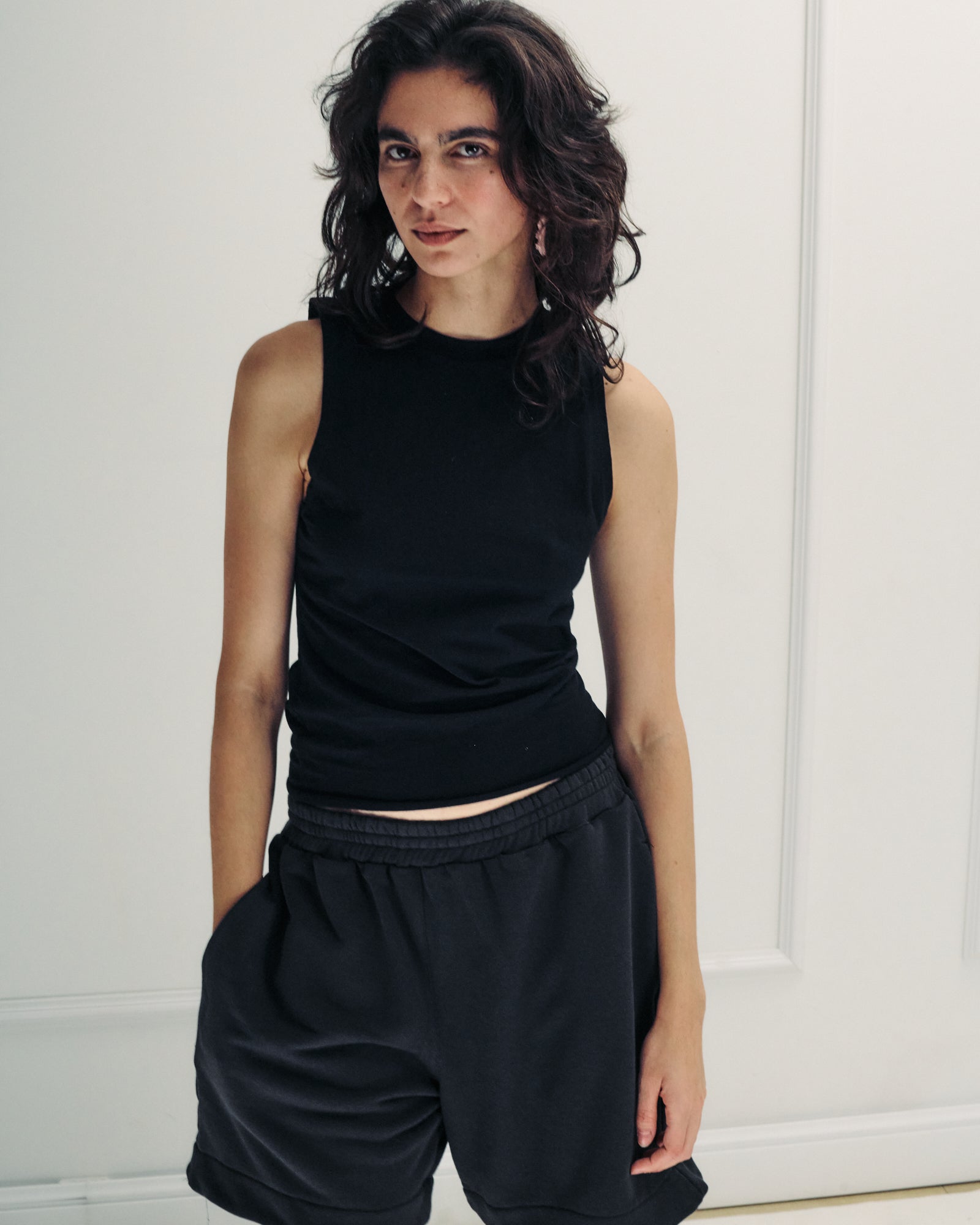 NATI TANK TOP BLACK